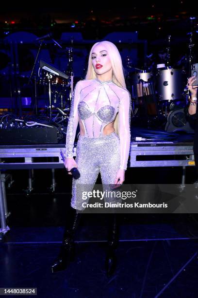 Ava Max attends the iHeartRadio Z100’s Jingle Ball 2022 Presented by Capital One at Madison Square Garden on December 9, 2022 in New York, New York.