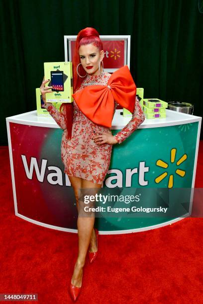 Justina Valentine attends the iHeartRadio Z100's Jingle Ball 2022 Gift Lounge at Madison Square Garden on December 09, 2022 in New York City.