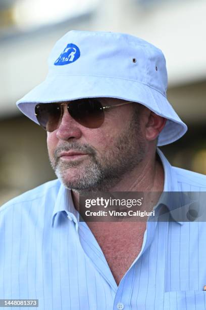 Trainer Peter Moody is seen after Sigh won Race 9, the Ive Handicap, during Melbourne Racing at Sandown Hillside on December 10, 2022 in Melbourne,...