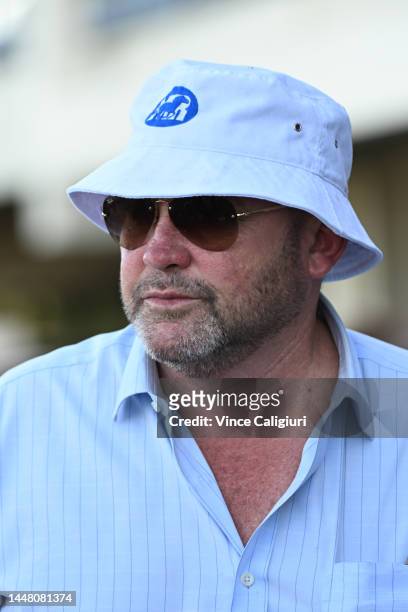 Trainer Peter Moody is seen after Sigh won Race 9, the Ive Handicap, during Melbourne Racing at Sandown Hillside on December 10, 2022 in Melbourne,...