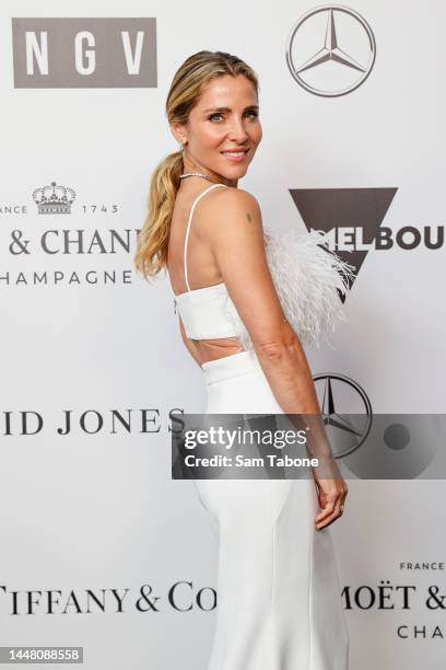Elsa Pataky wearing Rebecca Vallance from David Jones attends the 2022 NGV Gala at the National Gallery of Victoria on December 10 2022 in Melbourne...