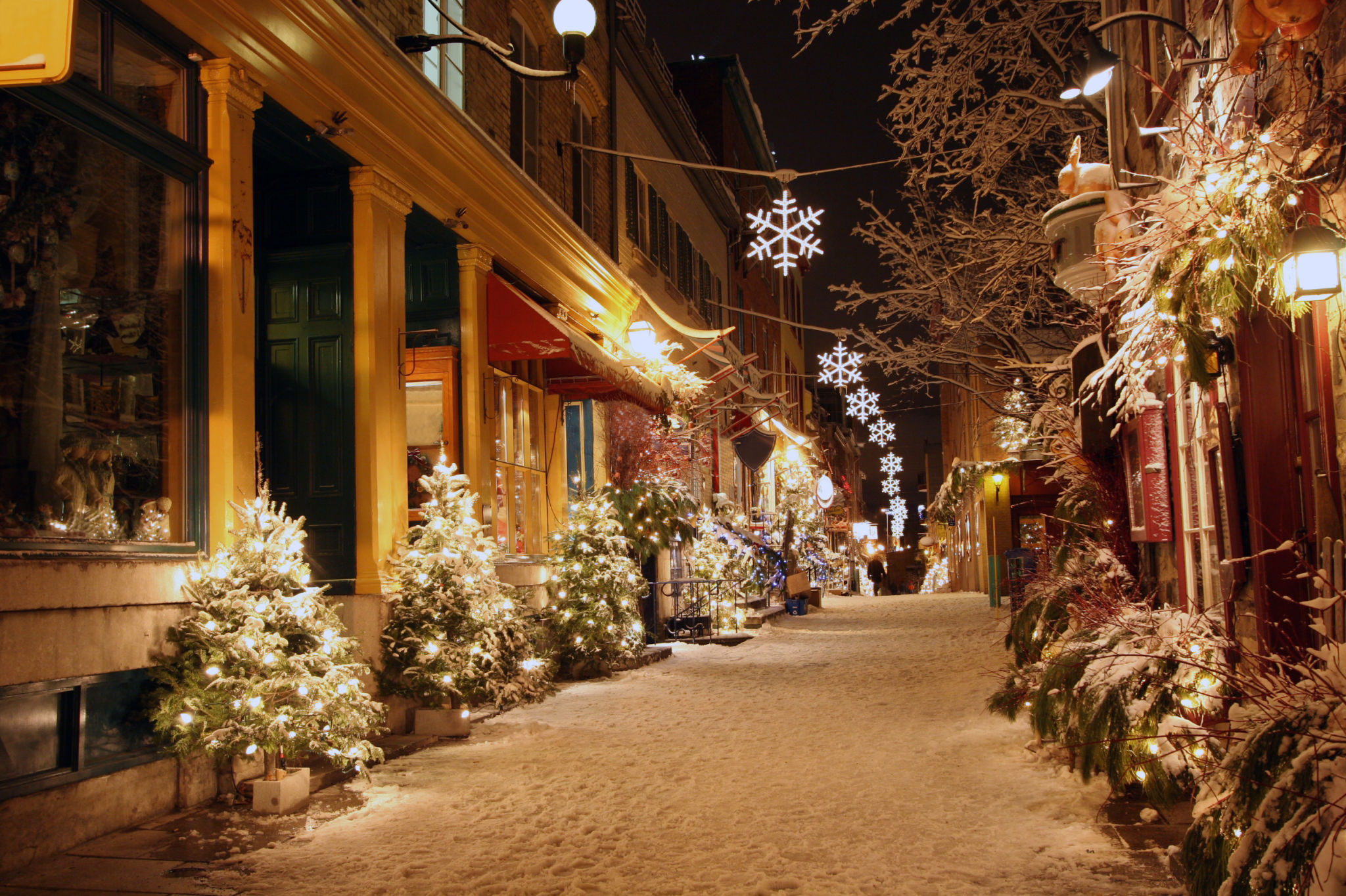 snowy street