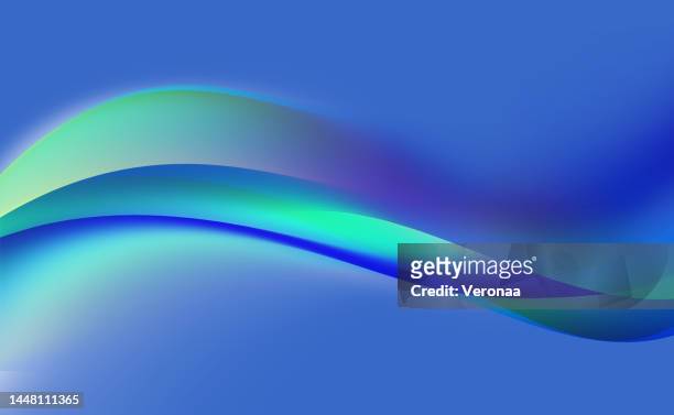 抽象的な青とターコイズ色の波状背景。 - pc点のイラスト素材／クリップアート素材／マンガ素材／アイコン素材