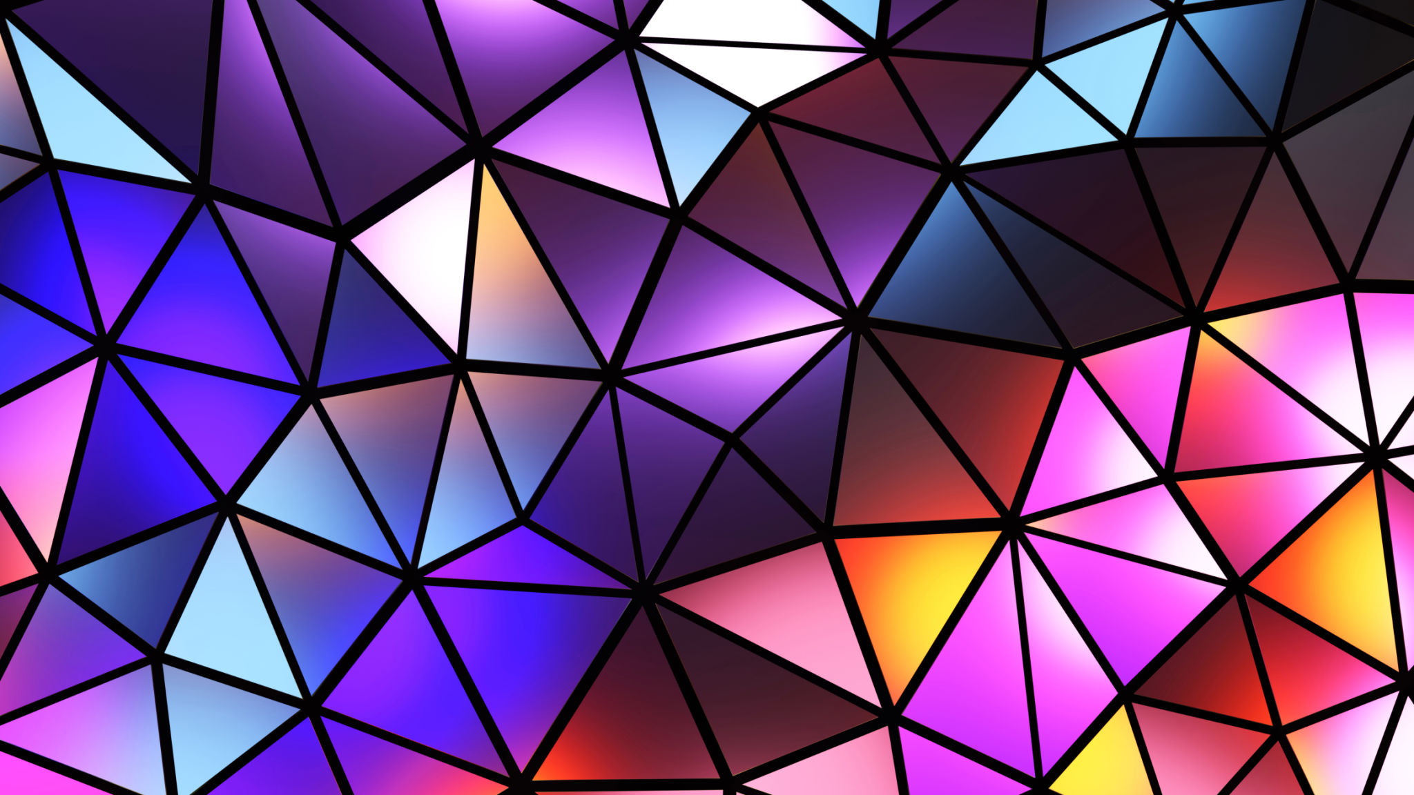 abstract geometric stained glass