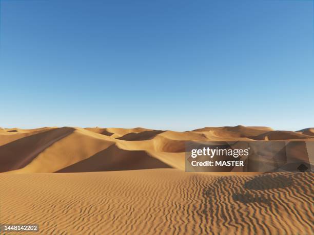 landscape desert sand dunes - dune foto e immagini stock