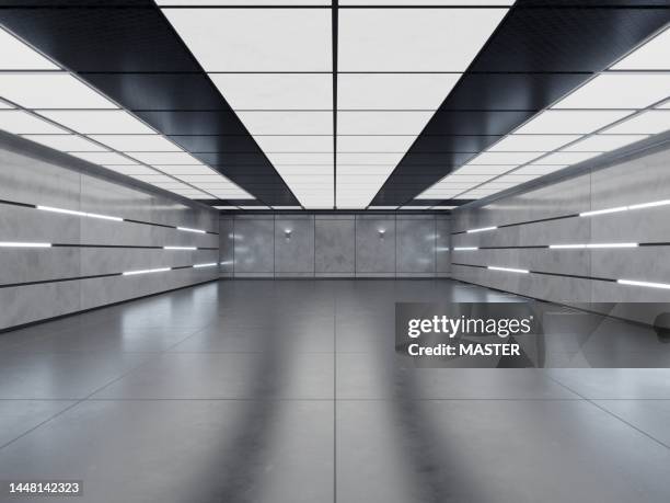 underground cool and modern showroom - headquarters of the british secret intelligence service stockfoto's en -beelden