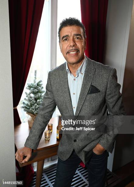 Chris Kamara attends Sports Direct's Christmas with Cantona event on December 09, 2022 in London, England.
