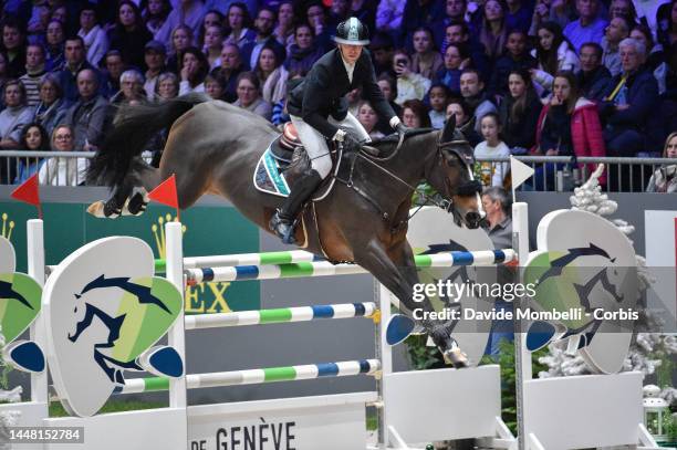 Kevin Staut riding Visconti Du Telman during the Rolex IJRC Top 10 Final. International Jumping Competition 1m 60 two rounds, 1st and 2nd Round...