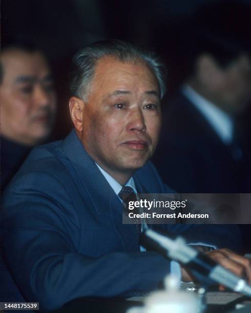 Chinese Premier Zhao Ziyang, Beijing, China, March 1987.