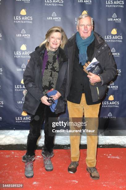 Isabelle Altmayer and her husband Michel Barnier attend the Opening Ceremony during the 14th Les Arcs Film Festival on December 10, 2022 in Les Arcs,...