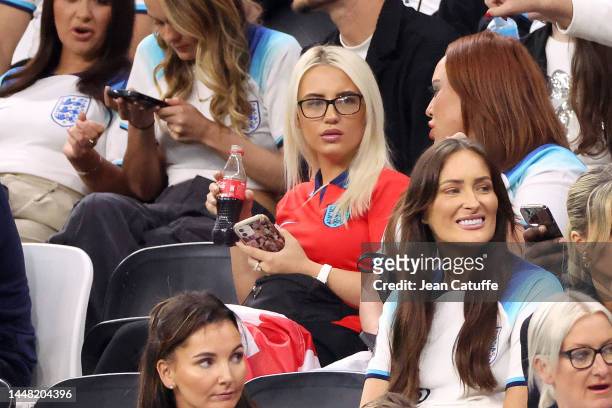 Rebecca Cooke, partner of Phil Foden of England attends the FIFA World Cup Qatar 2022 quarter final match between England and France at Al Bayt...