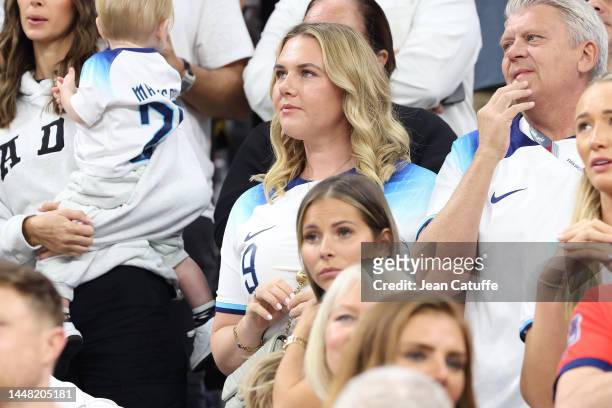 Katie Goodland, wife of Harry Kane of England attends the FIFA World Cup Qatar 2022 quarter final match between England and France at Al Bayt Stadium...