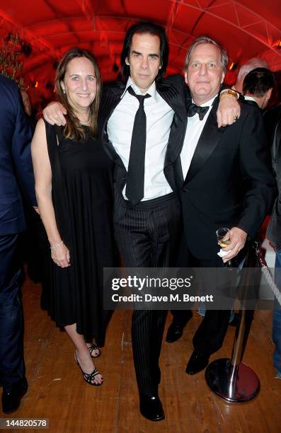 Producer Lucy Fisher, screenwriter Nick Cave and producer Douglas Wick attend the 'Lawless' after party hosted by Manuele Malenotti, Johnnie Walker...