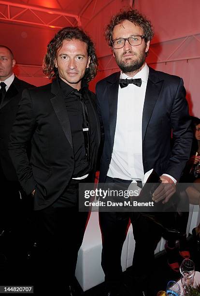 Manuele Malenotti and actor Jason Clarke attends the 'Lawless' after party hosted by Manuele Malenotti, Johnnie Walker Blue Label and Chopard during...