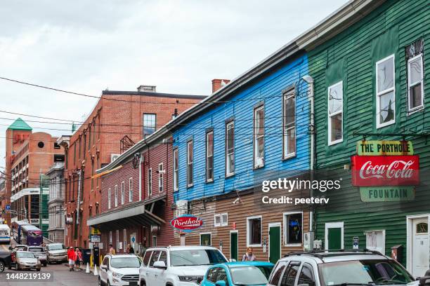 portland, maine - old port - old port stock pictures, royalty-free photos & images