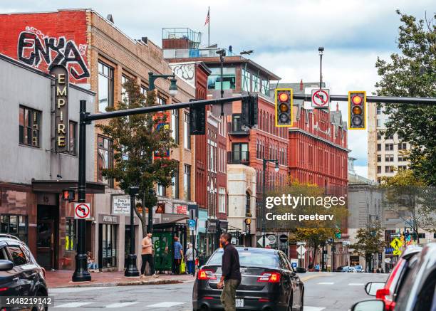 downtown portland, maine - old port stock pictures, royalty-free photos & images