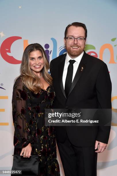 Danielle Fishel and President and CEO of the National Academy of Television Arts & Sciences Adam Sharp attend the 2022 Children's & Family Creative...