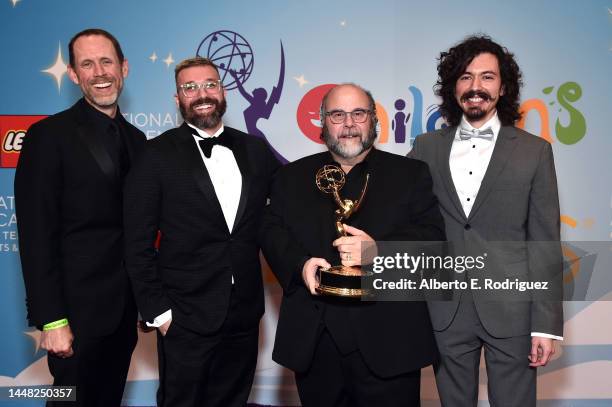 David Barbee, Chris Richardson, Scott Martin Gershin, and Andres Locsey, winners of the Outstanding Sound Editing and Sound Mixing for an Animated...