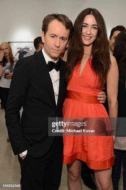 Actress Madeline Zima and artist Tyler Shields attends Tyler Shields debut of MOUTHFUL presented by A/X Armani Exchange in support of LOVE IS LOUDER...