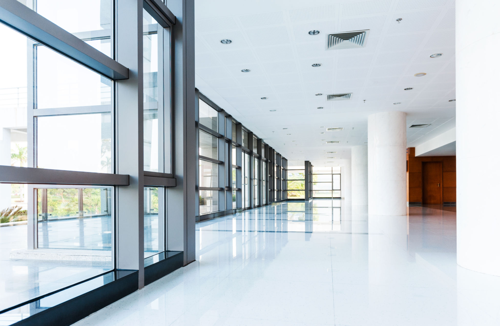 clean office windows