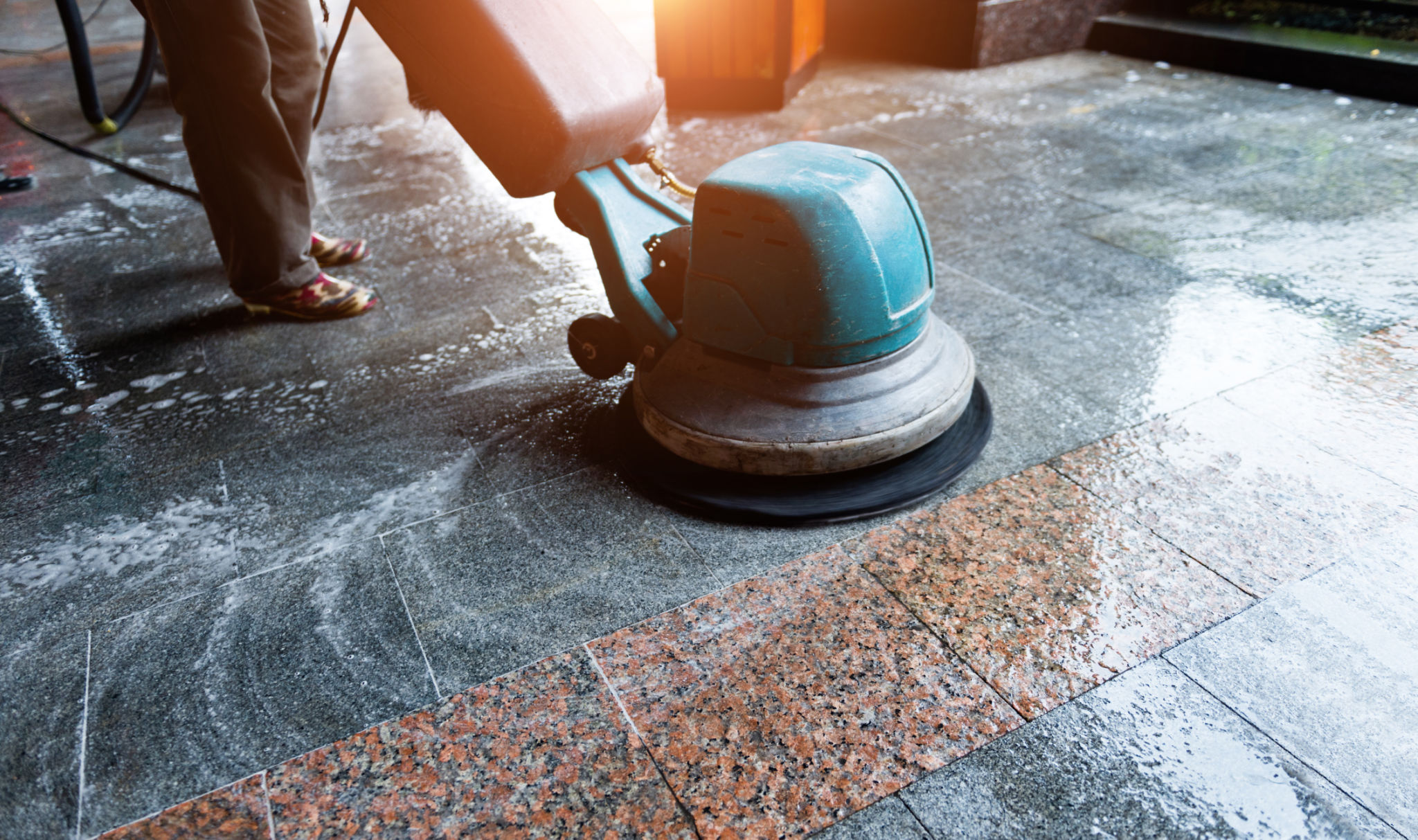 marble floor polishing