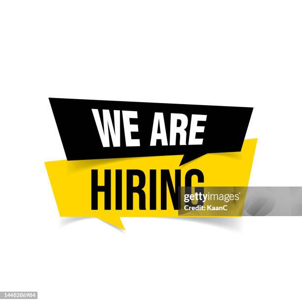 We Are Hiring Speech Bubble Sign Vector Stock Illustration High-Res Vector Graphic