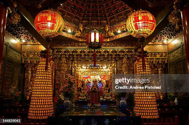 qingshan taoist temple, taipei - taiwan culture stock pictures, royalty-free photos & images