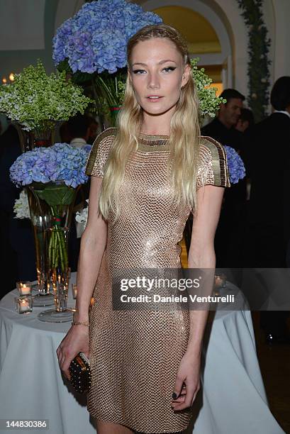 Clara Paget attends the Vanity Fair and Gucci Party at Hotel Du Cap during 65th Annual Cannes Film Festival on May 19, 2012 in Antibes, France.