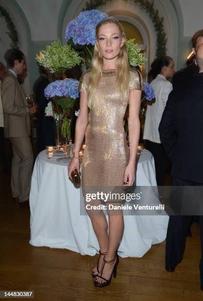 Clara Paget attends the Vanity Fair and Gucci Party at Hotel Du Cap during 65th Annual Cannes Film Festival on May 19, 2012 in Antibes, France.