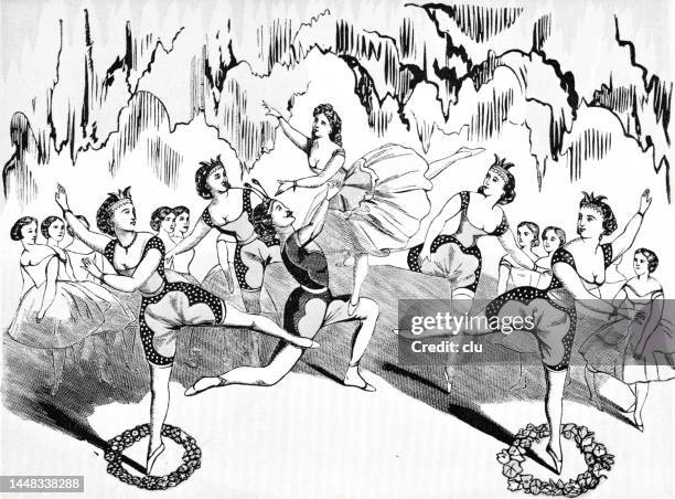 ballet dance company - professional dancer stock illustrations