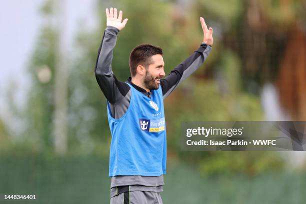 Joao Moutinho of Wolverhampton Wanderers during a Wolverhampton Wanderers Training Session on December 11, 2022 in Marbella, Spain.