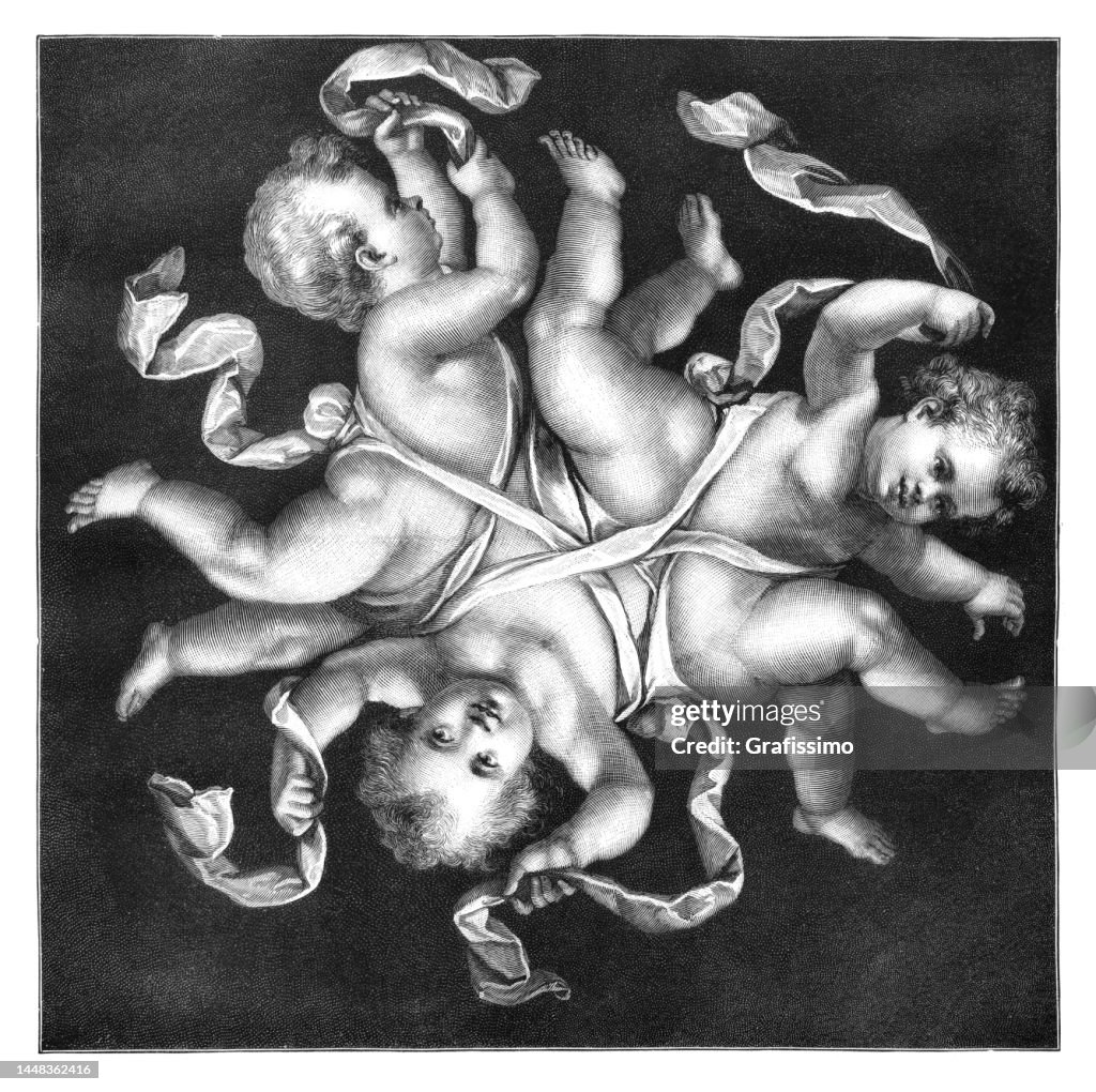 Triskele symbol of three angels