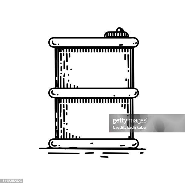 fossil fuels line icon, sketch design, pixel perfect, editable stroke. fuel pump, gas, gas station, fuel storage tank, oil drum, oil pump, pipeline, refinery, power station, oil tanker. - fossil icon stock illustrations