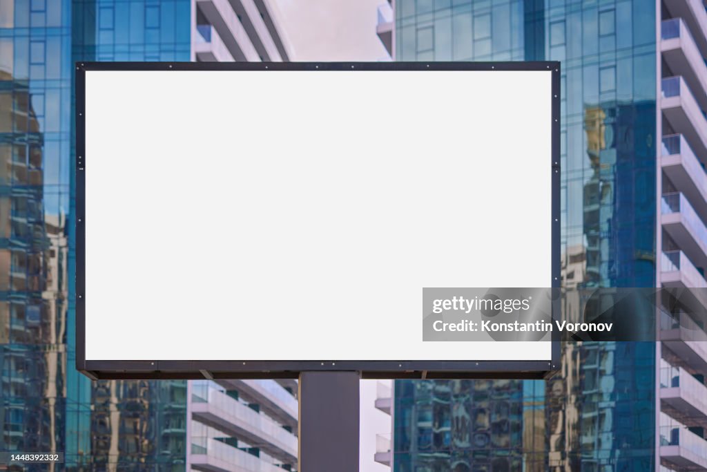 Outdoor electronic billboard mockup ready for your content