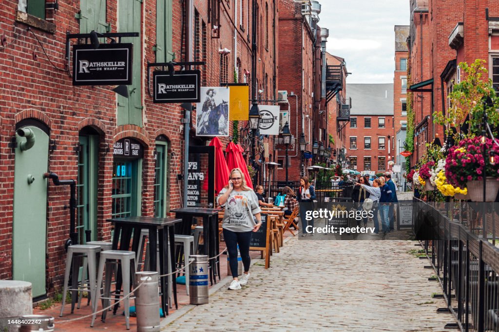 Portland Maine Old Port High-Res Stock Photo - Getty Images