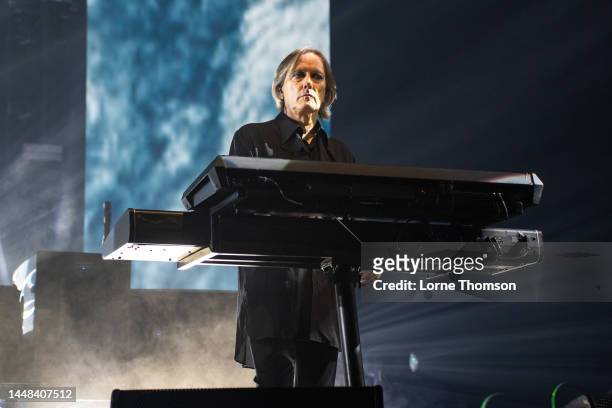 Roger O'Donnell of The Cure performs at OVO Arena Wembley on December 11, 2022 in London, England.