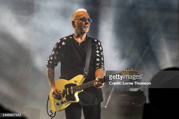 Reeves Gabrels of The Cure performs at OVO Arena Wembley on December 11, 2022 in London, England.