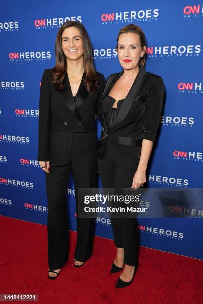 Kaitlan Collins and Poppy Harlow attends the 16th annual CNN Heroes: An All-Star Tribute at the American Museum of Natural History on December 11,...