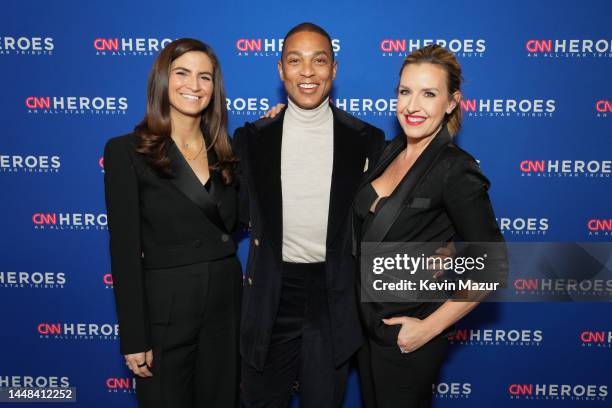 Kaitlan Collins, Don Lemon, and Poppy Harlow attend the 16th annual CNN Heroes: An All-Star Tribute at the American Museum of Natural History on...