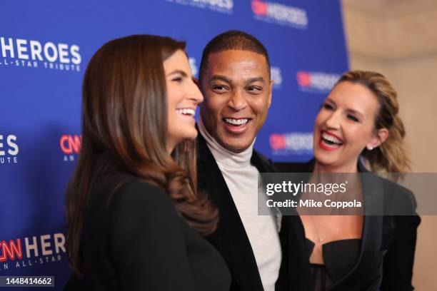 Kaitlan Collins, Don Lemon, and Poppy Harlow attend the 16th annual CNN Heroes: An All-Star Tribute at the American Museum of Natural History on...