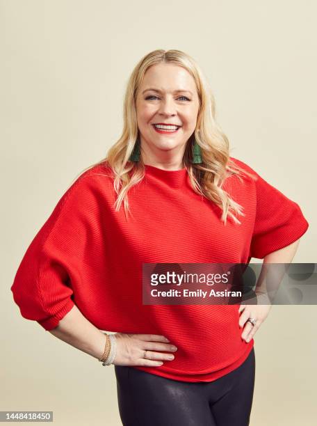 Melissa Joan Hart attends Christmas Con New Jersey 2022 at Expo Center on December 10, 2022 in Edison, New Jersey.