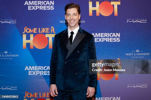 Christian Borle attends "Some Like It Hot" Broadway opening night at Shubert Theatre on December 11, 2022 in New York City.