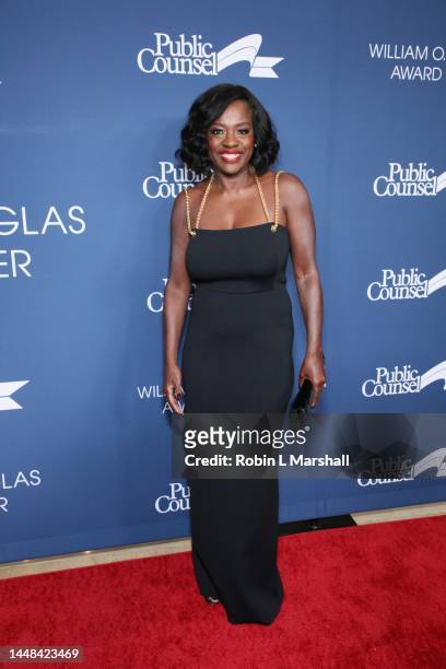 Honoree Viola Davis attends the Public Counsel's Annual William O. Douglas Award Dinner Celebrating Viola Davis at The Beverly Hilton on December 11,...