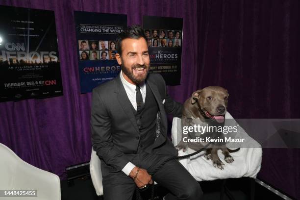 Justin Theroux and Kuma Theroux attend the 16th annual CNN Heroes: An All-Star Tribute at the American Museum of Natural History on December 11, 2022...