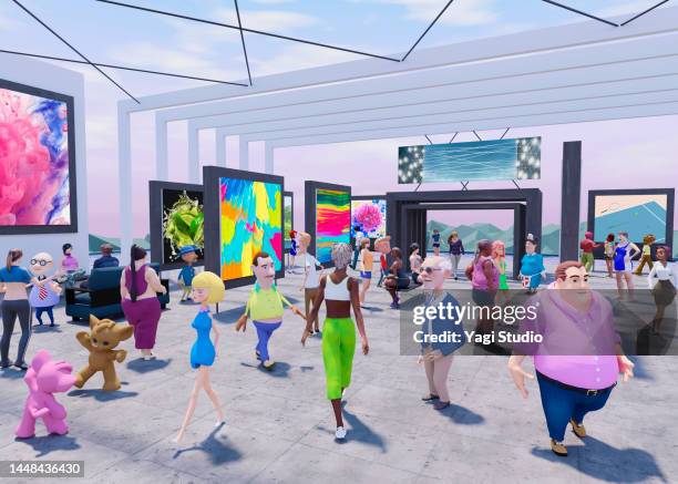 cultural events in the metaverse - virtual reality learning stock pictures, royalty-free photos & images