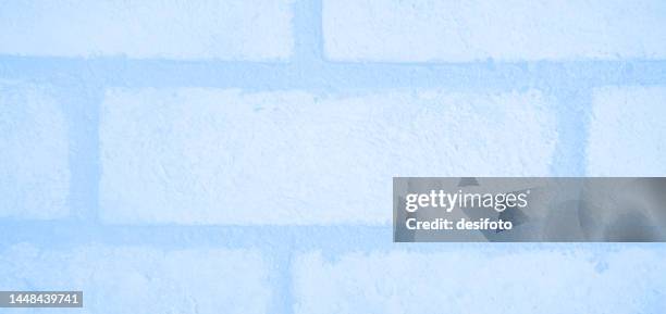 stockillustraties, clipart, cartoons en iconen met light sky blue color brick wall with rectangular blocks, textured vector background - betonblok