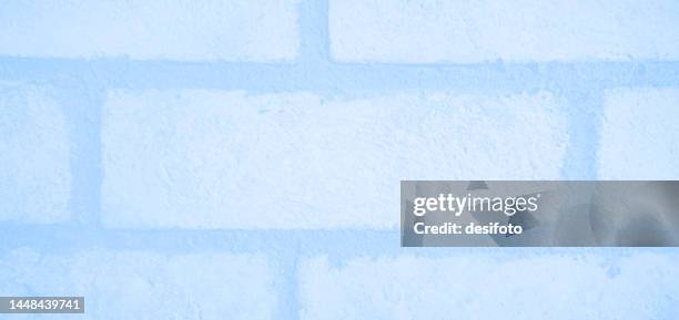 light sky blue color brick wall with rectangular blocks, textured vector background - cinder block wall stock illustrations