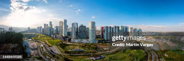 mexico city skyline - ciudad de méxico stockfoto's en -beelden