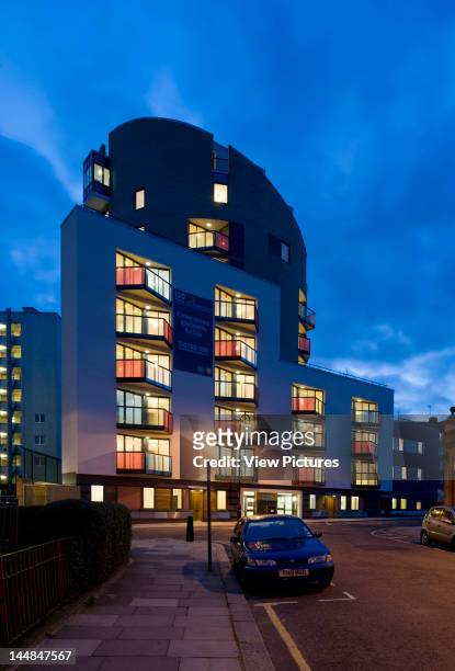 Park Village East, Park Village East, London, Nw1, United Kingdom, Architect: Chassay And Last Chassy And Last Residential Block In Camden, Nighttime...