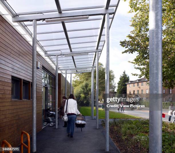 Acacia Intergenerational Activity Centre, Grove Road, LondonUnited Kingdom, Architect: C U R L L A T O U R E L L E A R C H I T E C T S Entrance, By...